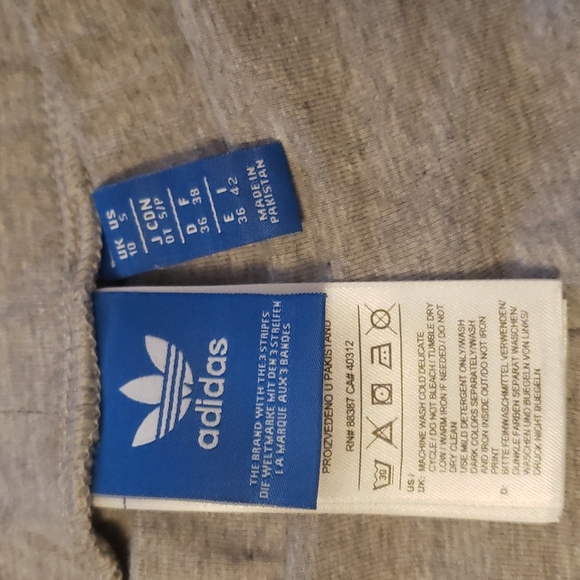 Adidas Trefoil Heather Gray Leggings - Picture 5 of 6